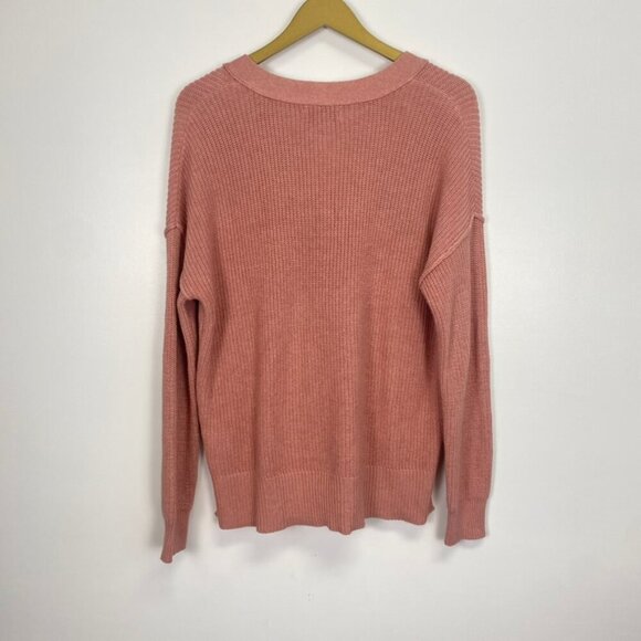 Rachel Zoe Pink Knit V Neck Sweater - Picture 9 of 11